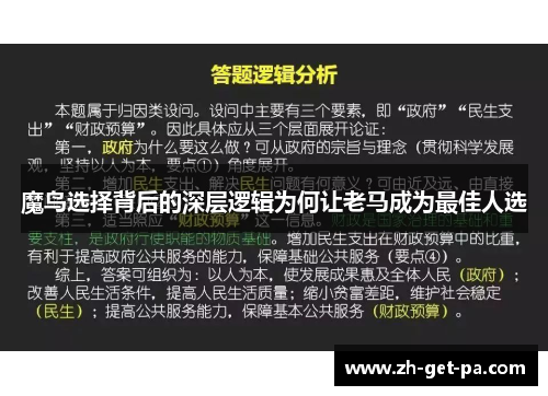 魔鸟选择背后的深层逻辑为何让老马成为最佳人选